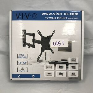 VIVO Full Motion 20kg/44lbs Capacity Compatible 13in-42in TV Wall Mount NS144